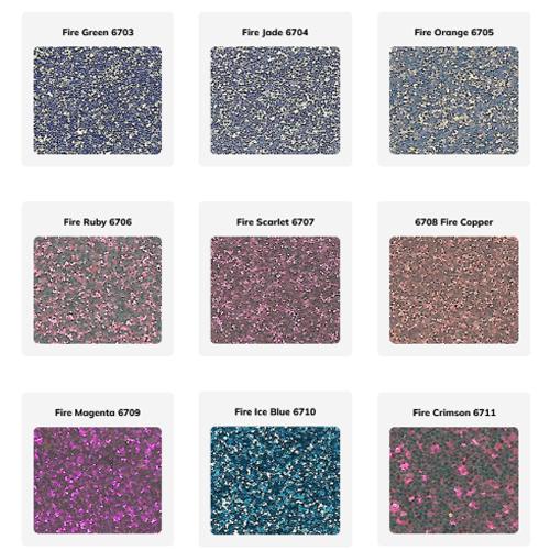 New Fire Series Polyester Glitters